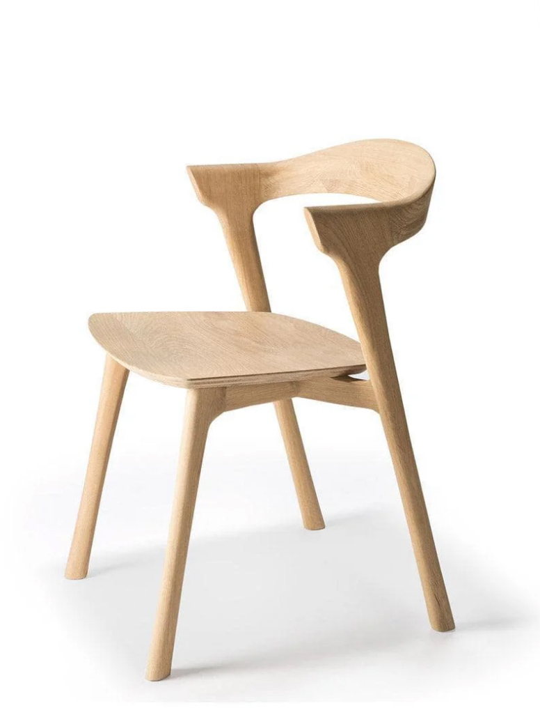 French Oak Hardwood Chair - Image 2