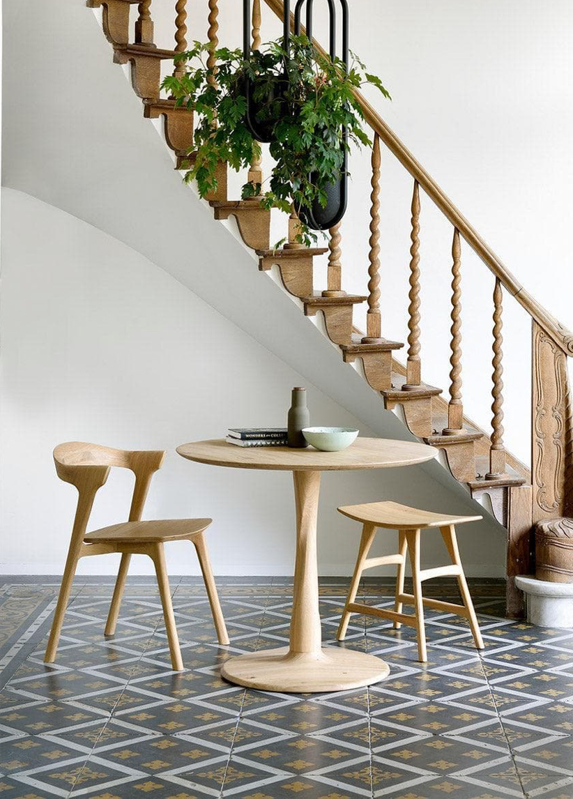 French Oak Hardwood Chair - Image 7