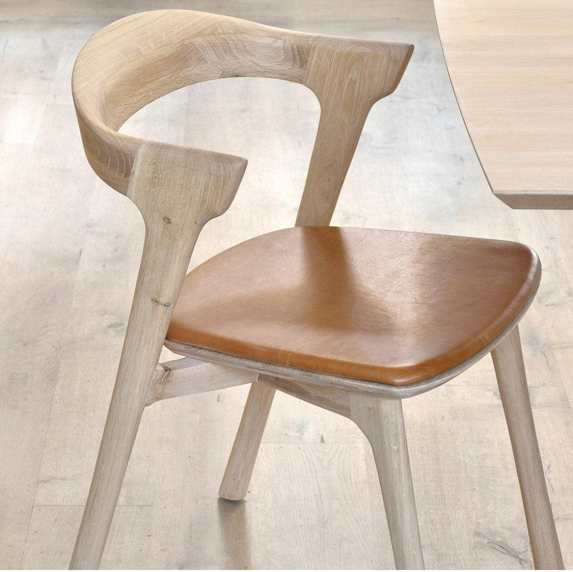 French Oak Hardwood Chair - Image 6