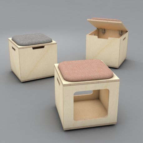 Plywood Wooden Bench - Image 2