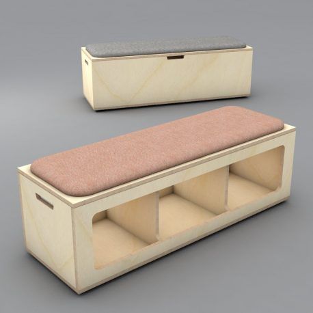 Plywood Wooden Bench - Image 3